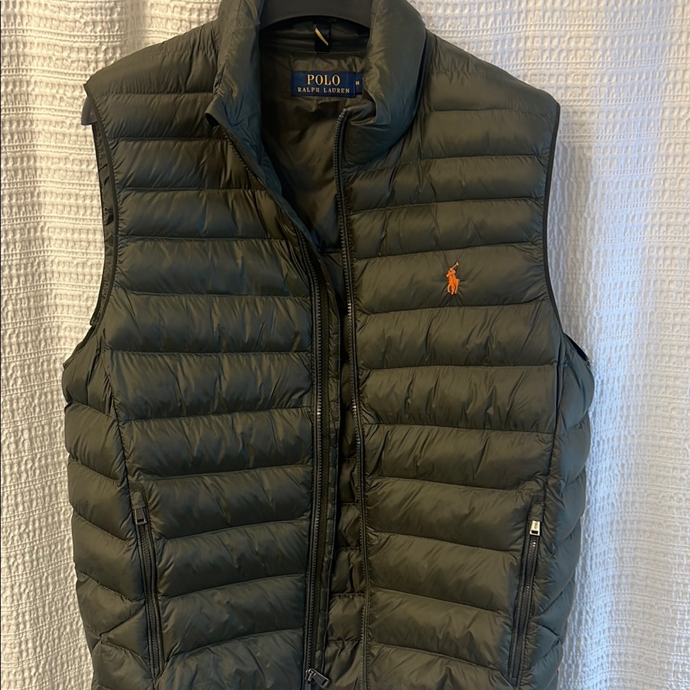 New without tags Polo Ralph Lauren Puffer Vest - Olive Green